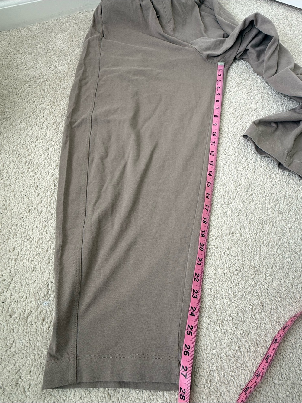 Zara Womens Drawstring Relaxed Barrel Pants in Taupe Brown - Picture 8 of 11